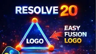 Make This STUNNING Triangle Logo in DaVinci Resolve 20