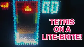 Я построил Lite Brite, на котором можно играть в видеоигры.