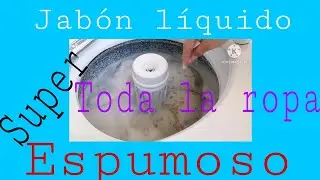 JABÓN LÍQUIDO CASERO QUE SI HACE ESPUMA LIMPIA Y DESMANCHA CON ARIEL