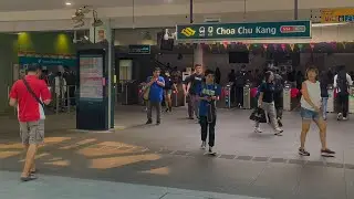 Pedestrian Footage Singapore | Between Choa Chu Kang Yew Tee MRT Stations + Shopping Centres