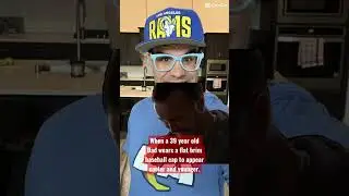 When I wear a flat brim baseball cap to look younger and cooler. #humor #funny