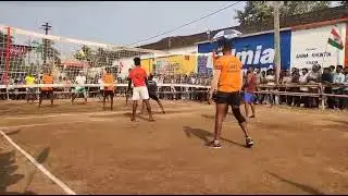 DHAMANA Powerful single hand bend Shot Boripadar Vs Bhanjanagar at Kaudia Volleyball Tournament 2025