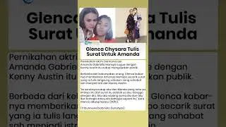 Surat Haru Glenca Chysara untuk Amanda Manopo yang Menikah dengan Kenny Austin
