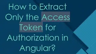 How to Extract Only the Access Token for Authorization in Angular?