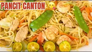 How to cook PANCIT CANTON Chicken and Shrimp QUICK & EASY