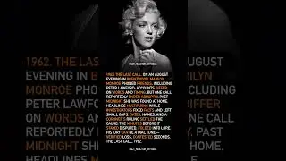Marilyn Monroe&rsquo;s final call, unfinished #YouTubeShorts #OldHollywood