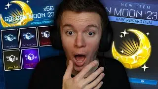 OPENING 50 *NEW* GOLDEN MOON '23 CRATES IN ROCKET LEAGUE!