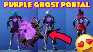 OG PURPLE GHOST PORTAL BACKBLING ON DIFFERENT SKINS IN-GAME FORTNITE