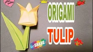 how to make ORIGAMI TULIP easy - Tala Art and Craft