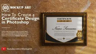 Certificate Design Template In Photoshop | Photoshop Tutorial