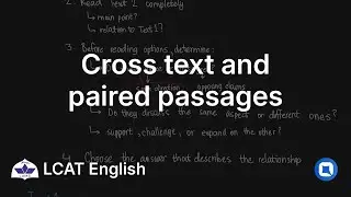 LUMS LCAT English | Cross-text and paired passages | Qallam