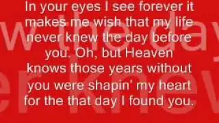 The Day Before You by Rascal Flatts *Lyrics*