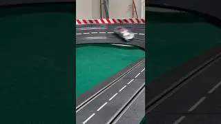 C8 Corvette Drifting Around Banked Turn Carrera Digital 132 #digitalracing #carreraslotcars