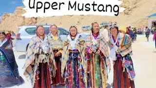 Upper Mustang Budhist kingdom lo-manathang visiting the Lushan Temple🇳🇵🏵️
