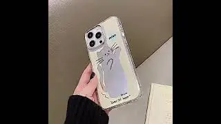 Cute Cat Cartoon Makeup Mirror Plating - Phone Cases for iPhone
