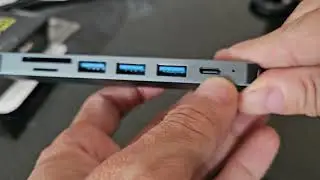 Hub usb 7 em 1 tipo C