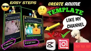 10 Minutes Edit like a pro ll Twitter template 💥 ll Anime shorts viral ll