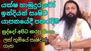 යක්ෂ හාමුදුරුවෝ ඉන්දියන් ඍෂිට යාපනයේදී පහරදීම...| සුද්දෝ අපිට කරපු හිංසා| ලක් භූමියේ ඍෂිවරු ගැන...