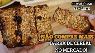Como Fazer BARRA DE CEREAL em CASA Fácil e Rápido