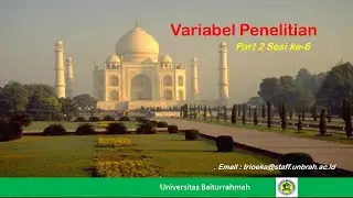 Jenis Variabel Penelitian