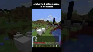 enchanted golden apple speedrun #minecraft #speedrun #clips #clutch #shorts #shortvideo