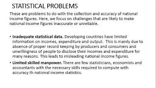 PROBLEMS ENCOUNTERED WHILE COMPILING NATIONAL INCOME