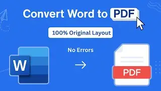 Как преобразовать документ Word в PDF на ноутбуке