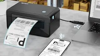 Small Business Shipping Made Easy! Bluetooth Thermal Label Printer for Phones 📱🖨️