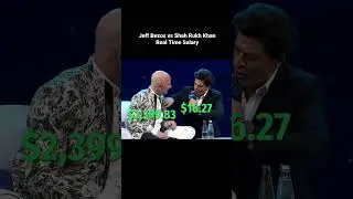 Jeff Bezos vs Shah Rukh Khan real time salary #jeffbezos #shahrukh #business #acting #billionaire