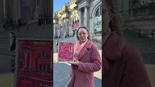 Mii on location at the Metropolitan Museum of Art #nyctourism #artistshowcase #painting #ilovenyc