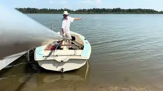Sea Trial of Repaired CL16 - #sailboat #leak #check #lake