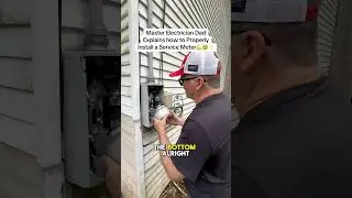 Tip when Installing Utility Meters #hendythesparky #electrician