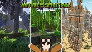 All Biomes in the Nature's Spirit Mod - 1.20.1