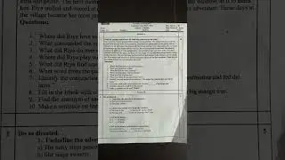 NCERT Class6🔥English PA2 Question Paper 2025&ndash;26 | Actual Latest Exam Paper Attempted by Students |