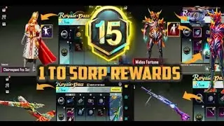 MONTH 15 ROYAL PASS 1 TO 50 REWARDS 🔥 M15 ROYAL PASS 🔥 1 TO 50 RP 🔥 BGMI & PUBG MOBILE M9 ROYAL
