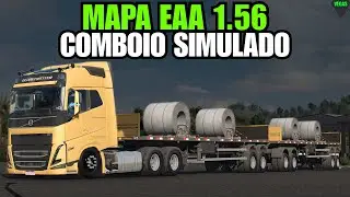 comboio simulado no mapa explorando a américa 1.56