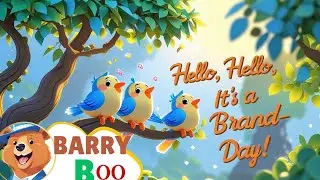 Wake Up Little Star | Good Morning Song for Kids | Barry Boo Fun Rhymes 🌟