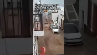 Сильное наводнение произошло из-за сильных осадков в Аямонте, Уэльва, Андалусия, Испания 🇪🇸 29.10...