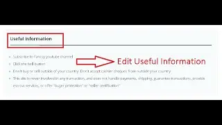 How to edit useful information in osclass