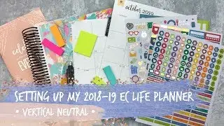2018-19 erin condren neutral vertical planner set-up! &bull; tattooed teacher plans