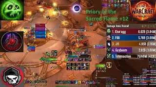 Priory of the Sacred Flame 12+ | 3.84M DPS Unholy DK San'layn M+ | Ui + Live Rotation