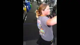 Brittany Force firing up her Top Fuel Dragster