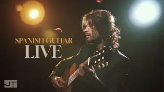 Cozy Evening in a Montana Log Cabin 🪵 Snowy Night Spanish Guitar