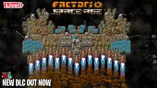 🔴 Live: Factorio Space Age DLC Out Now | Factorio 2.0 Live | FRESH Start!