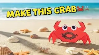 Origami Crab Tutorial l How to Make a Paper Crab Step by Step l Easy Paper Craft for Kids & Beginner