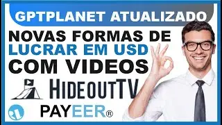 GPTPLANET PAGA! SAIBA COMO GANHAR D&Oacute;LARES NA INTERNET ASSISTINDO V&Iacute;DEOS COM HIDEOUT TV EM 2023