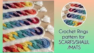 I love it 😍! New amazing Crochet Ring pattern | CROCHET BLANKET, SHAWL, CUSION