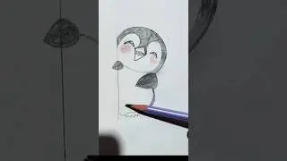 How to Draw a Cute Penguin Easy | Step by step🐧#shorts #drawing #cute#penguin#sketch #viral #art