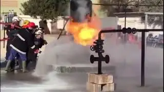 control fuga de gas con dos equipos