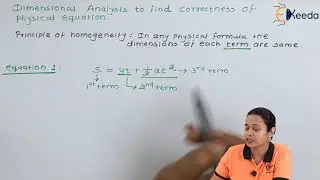 Dimensional Analysis to Find Correctness of Physical Equation 1 - Diploma Physics 1